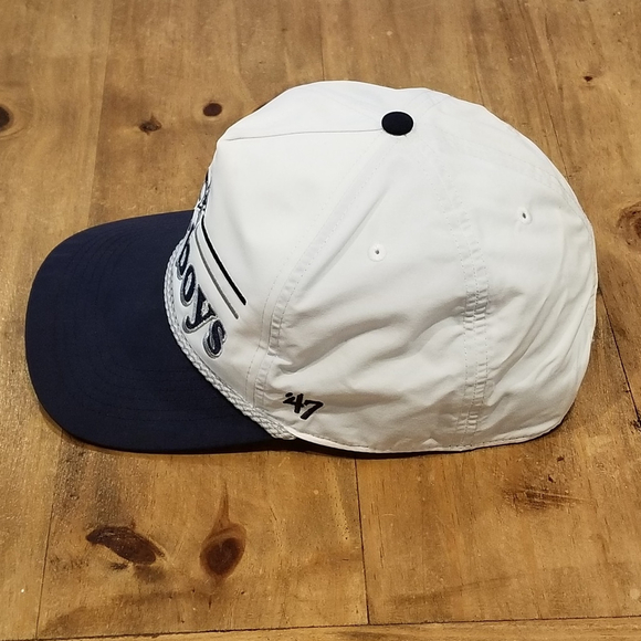 Dallas Cowboys Hat Snapback 47 Brand Nylon Lightweight Rope White One Size NFL - Picture 2 of 11